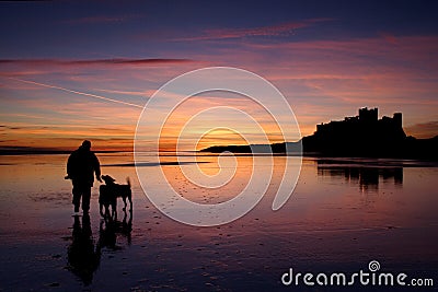 Bamburgh Castle Stock Photo