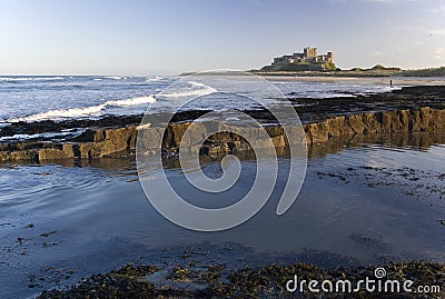 Bamburgh Castle - Northumberland - England Stock Photo