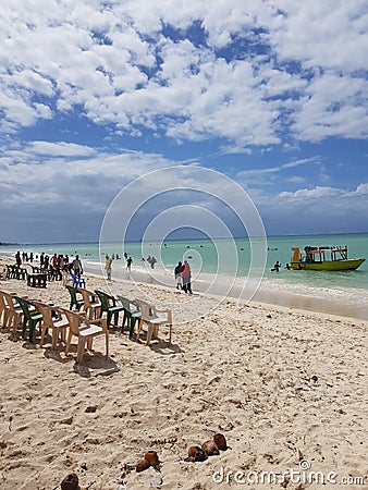 Bamburi Beach Mombasa Kenya Editorial Stock Photo
