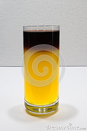 Bambus-bamboo coctail - lemonade with red wine Stock Photo