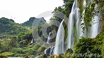 Ban Gioc Waterfall, North Vietnam Stock Photo