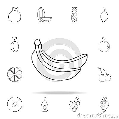 Banan icon. Fruit icons universal set for web and mobile Stock Photo