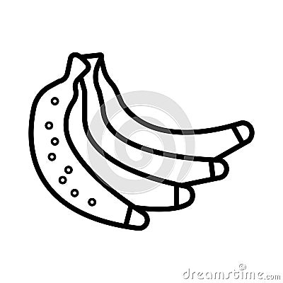 Banan icon vector illustration photo Cartoon Illustration