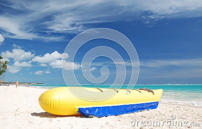 Banana boat Stock Photo