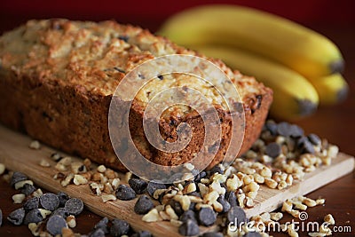 Banana bread Stock Photo