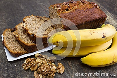 Banana bread Stock Photo