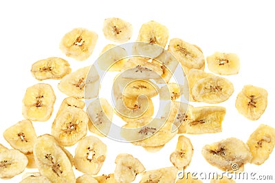 Banana chips Stock Photo