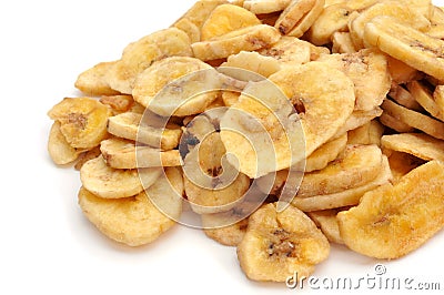 Banana chips Stock Photo