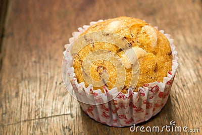 Banana cupcake Stock Photo