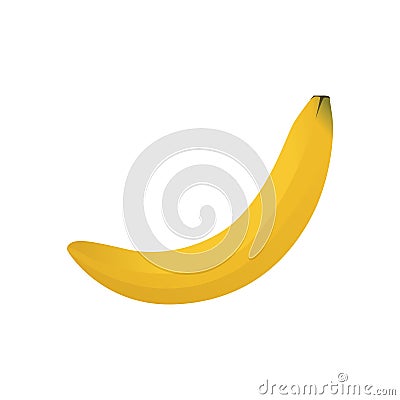 Banana icon simple, colored, for logo. Dessert, fruit food, icon for web, gradient Vector Illustration