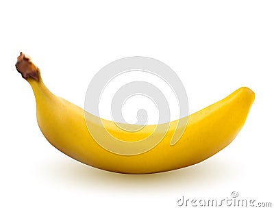 Banana isolated on white Vector Illustration