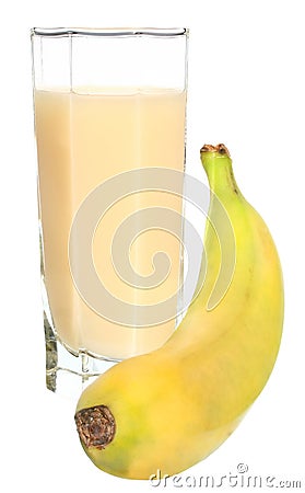 Banana juice Stock Photo
