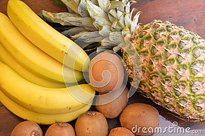 Esotic fruit pineapple Stock Photo