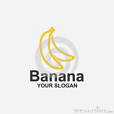 banana logo template Stock Photo