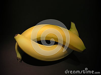 Banana love Stock Photo