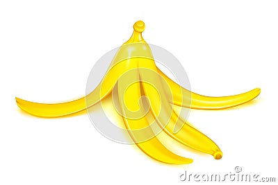 Banana Peel Vector Illustration