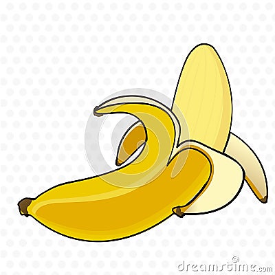 Banana peel cartoon Vector Illustration