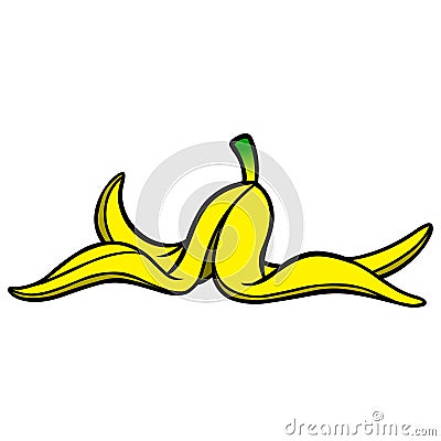 Banana Peel Vector Illustration