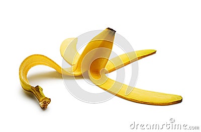 Banana peel Stock Photo