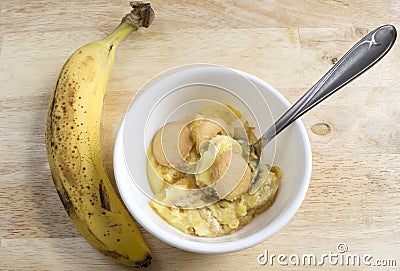 Banana pudding dessert Stock Photo