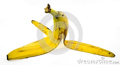 Banana rind Stock Photo