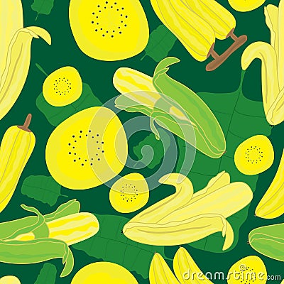 Banana Seamless Pattern_eps Vector Illustration