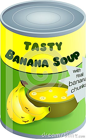 Banana Soup Stock Photo