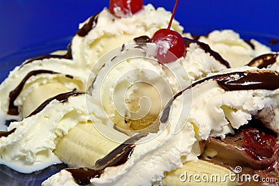 Banana Split Stock Photo