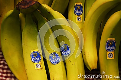 Bananas - Mercato Orientale, Genoa, Italy Editorial Stock Photo