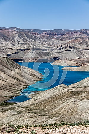 Band Amir lakes in Bamyan area of central Afghanistan Stock Photo