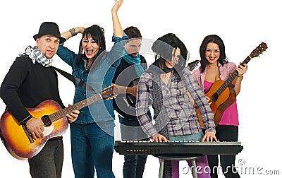 Band of musicians Stock Photo