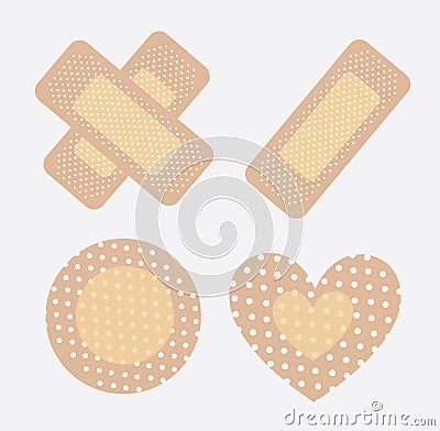 Bandages Vector Illustration