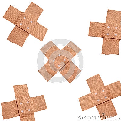 Bandaids isolated Stock Photo