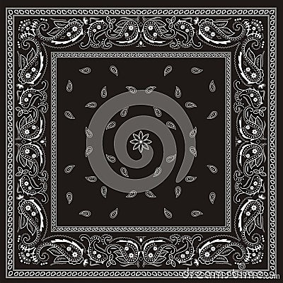 Paisley bandana pattern Stock Photo