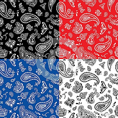 Bandana Seamless Pattern Vector Illustration