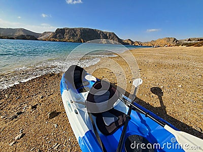 Bandar Al khairan kayaking, Muscat, Oman Editorial Stock Photo