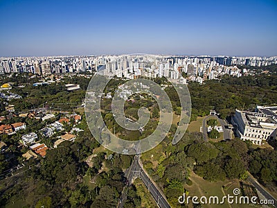 Bandeirantes Palace, Government of the State of Sao Paulo, in the Morumbi neighborhood, Brazil Stock Photo