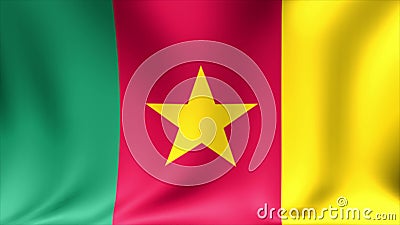 Bandera del Camerún Animación de colocación inconsútil del fondo alto vídeo de la definición 4K ilustración del vector Bandera del Camerún Animación de colocación inconsútil del fondo alto vídeo de la definición 4K ilustración del vector