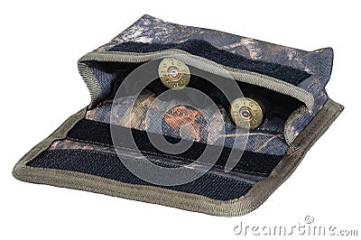 A bandoleer with made from high-tech fabric with velcro quick co Stock Photo