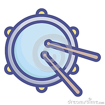 Bandoneon, bayan Line Style vector icon which can easily modify or edit Vector Illustration