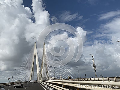 Bandra Worli Sea Link, Mumbai Editorial Stock Photo