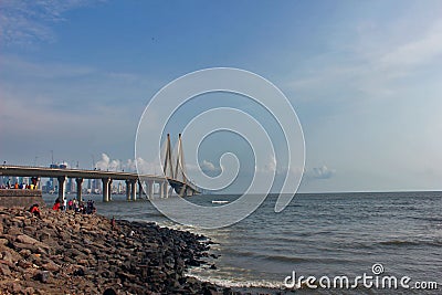 Bandra-Worli Sea Link Editorial Stock Photo