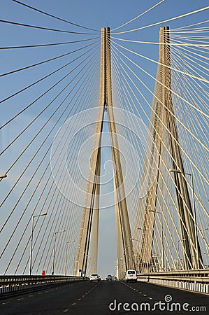 Bandra-Worli Sea Link Stock Photo