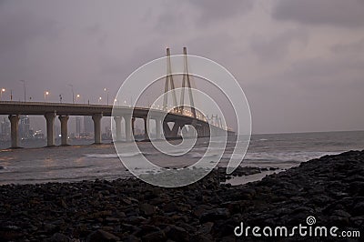Bandra-Worli Sea Link ï¿½ Thirteen Stock Photo