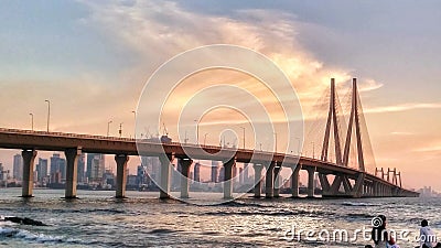 Bandra worli sealink Editorial Stock Photo