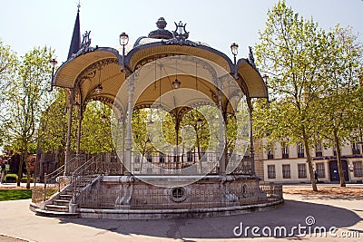 Bandstand in dijon city Stock Photo