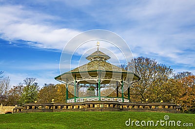 Bandstand, Greenhead Park, Huddersfield, Yorkshire, England Stock Photo