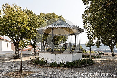 SertÃ£ Bandstand and the Parish Church of St Peter Stock Photo