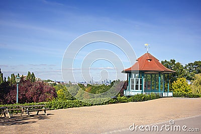 Bandstand Park View Stock Photo