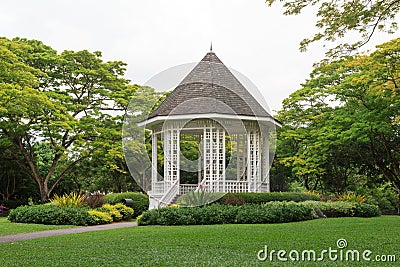 Bandstand in Singapore Botanic Gardens Stock Photo